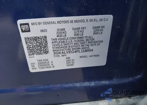 2023 GMC Terrain Awd Slt from USA, damaged, VIN 3GKALVEG4PL118004